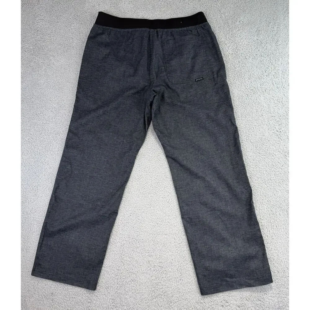 Prana Vaha Hemp Blend Straight Mens Size Large Blue Leg Pants